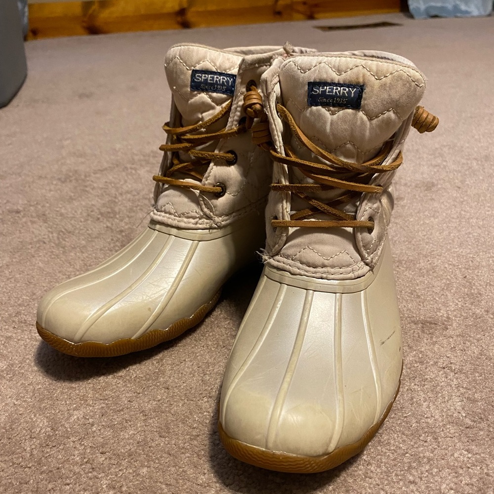 Girls Saltwater Sperry Duckboots